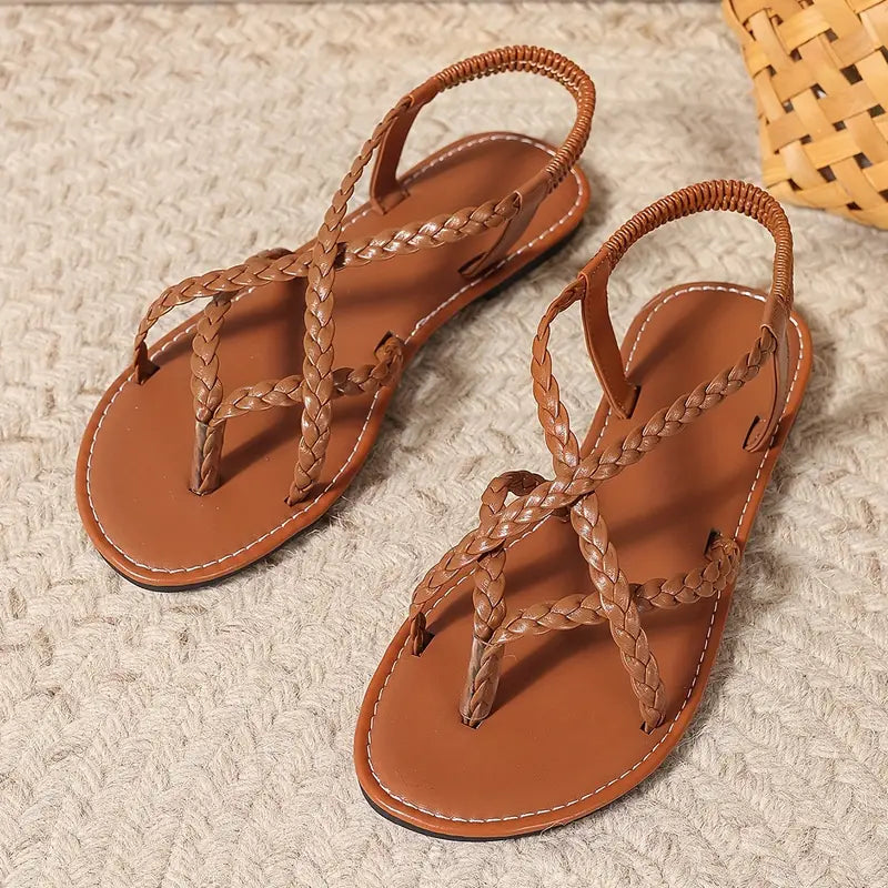 Women’s Comfortable Slip-On Sandals with Adjustable Straps