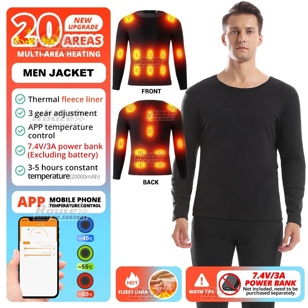Lavawear: The World's First App Controlled Heated Thermals - Designed by JesseVance Solinberg R&D Labs GmBH. Marketed Sold by JesseVance NYC