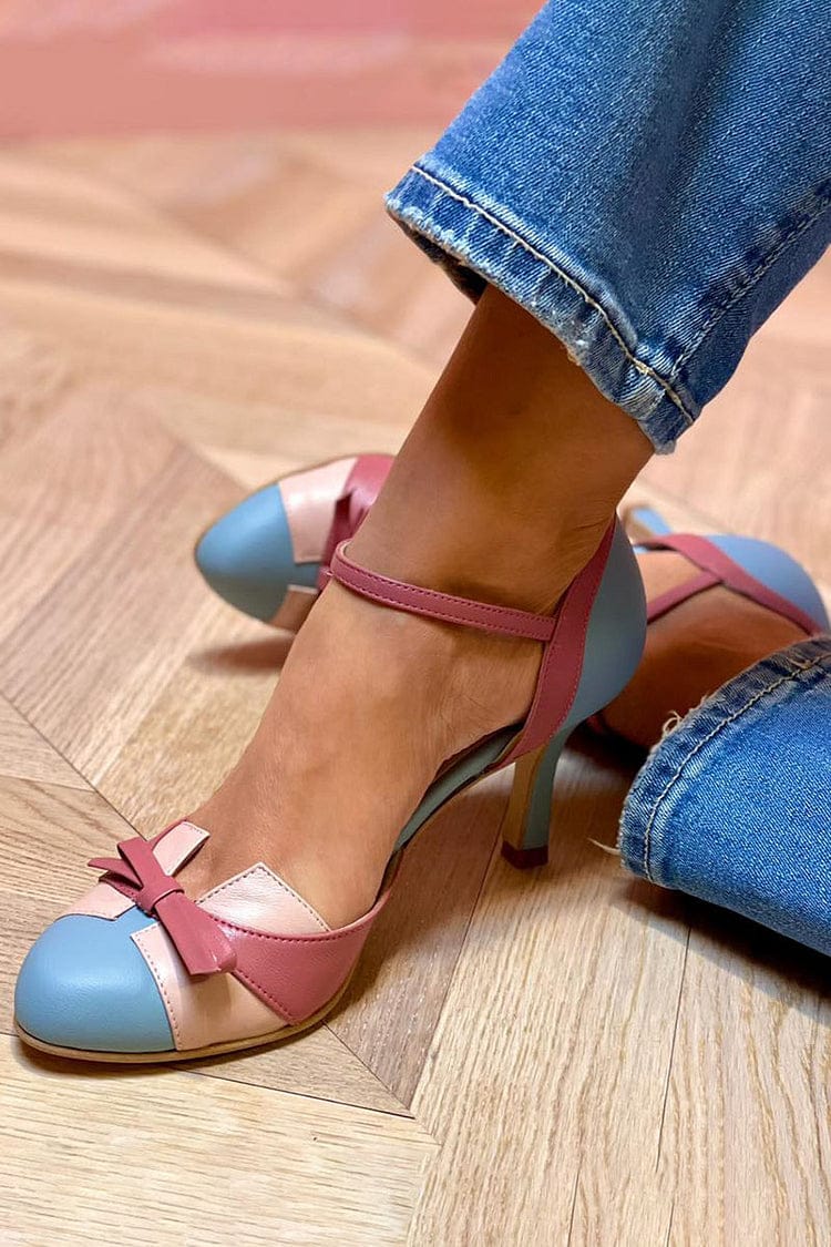 Monique - Stiletto Ankle Strap Comfort Heels
