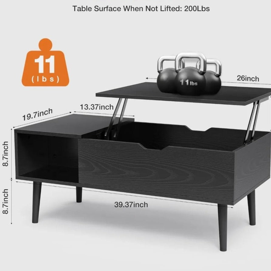 NordicNouveau™ by skörten Sweden: The Clever Coffee Table That Rises to Every Occasion