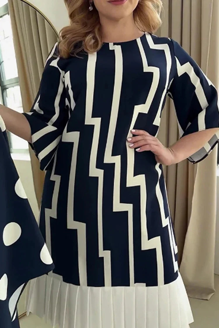 AMELIA | ELEGANT COMFORT PLEATED MIDI DRESS