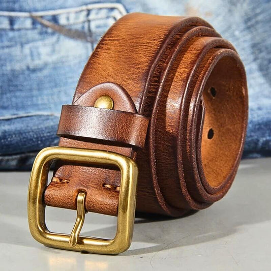 Cinturón Vintage Leather Belt