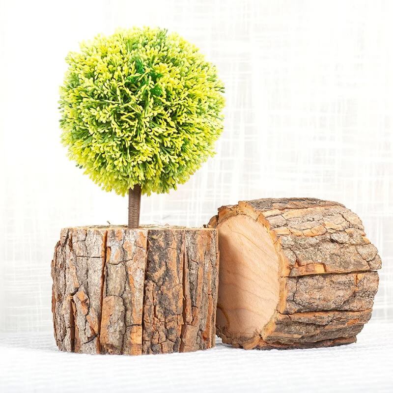 Rustic Barkwood Planter by JVance®