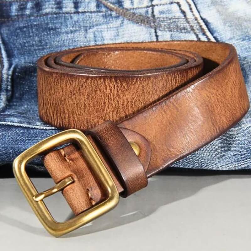 Cinturón Vintage Leather Belt