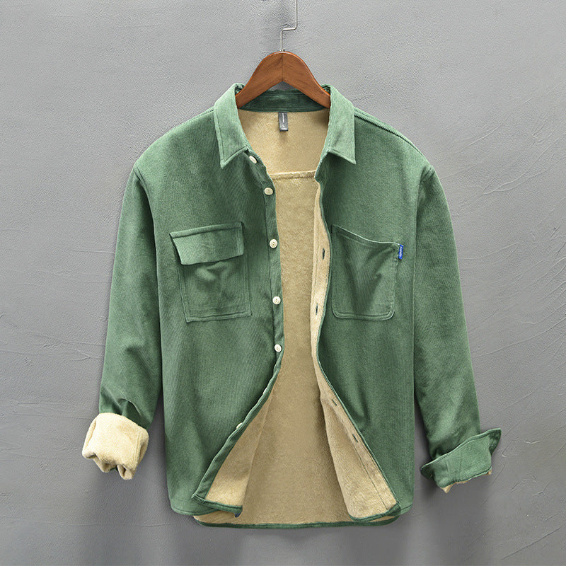 Vantam Suede Button Down