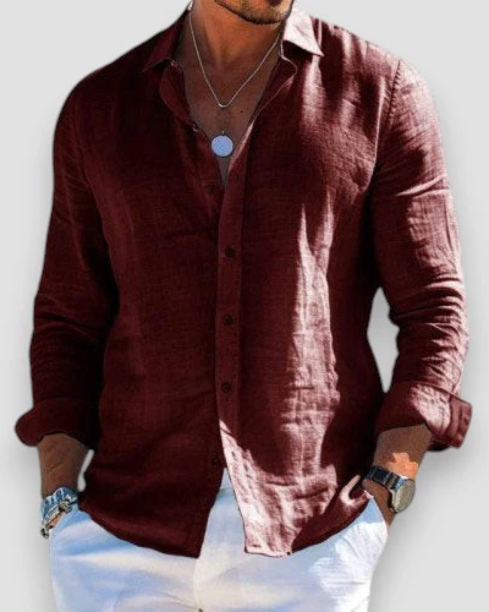 Camicia da uomo casual