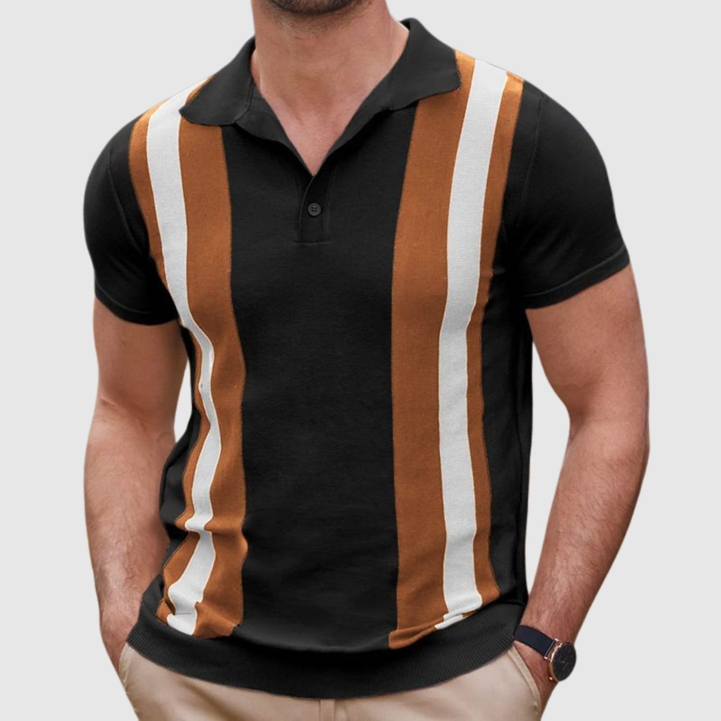 Zyviro | Diego™ | Polo Texturizado con Detalles en Contraste