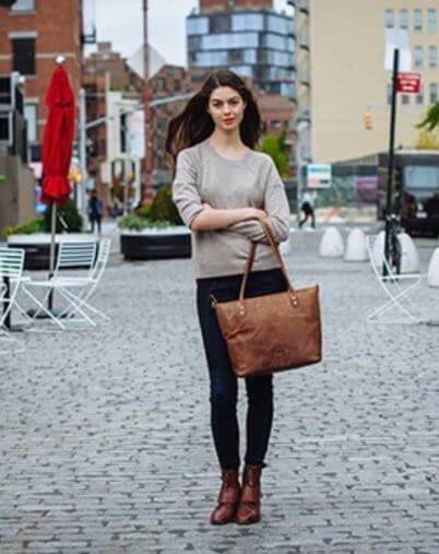 Clair™ - Vintage Tasche aus Leder