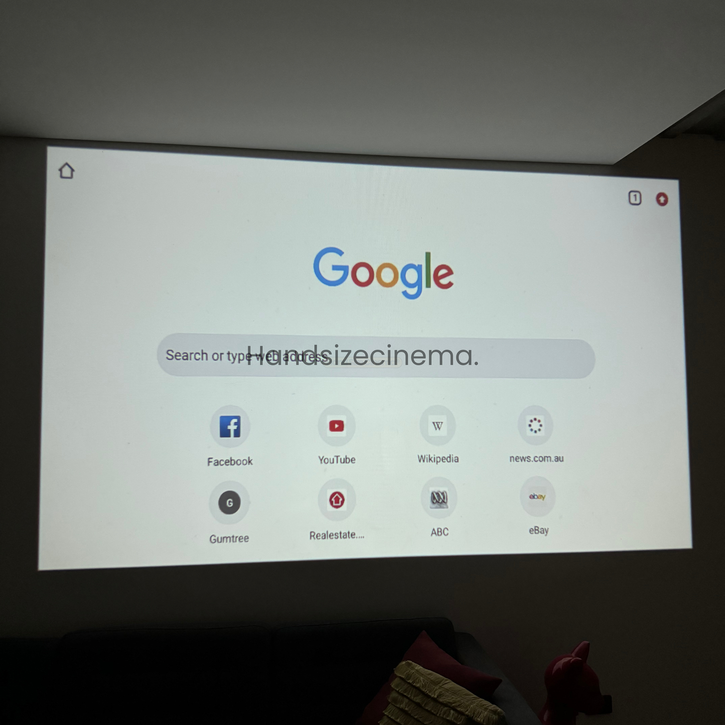 4K Smart Projector + FREE Game Stick Projector Screen