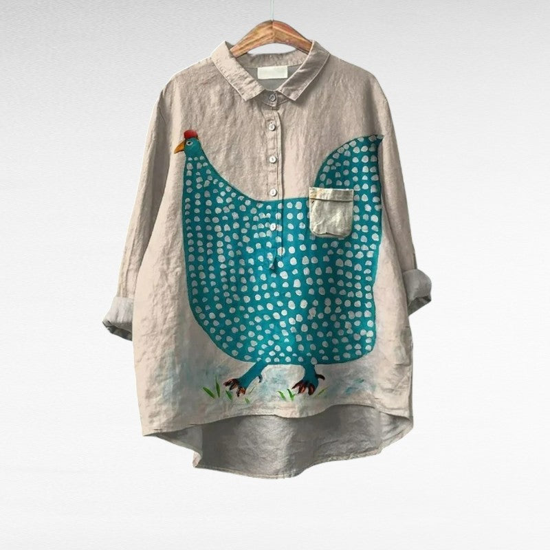 Celine - Blouse Élégante D'Été