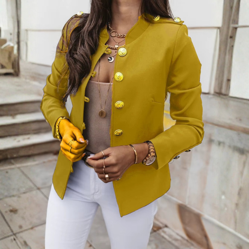 Alana - Long sleeve jacket with button closure
