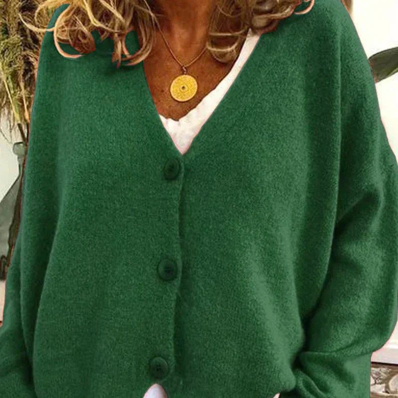 Diana | Women’s Cozy V-Neck Button Cardigan - Image 15