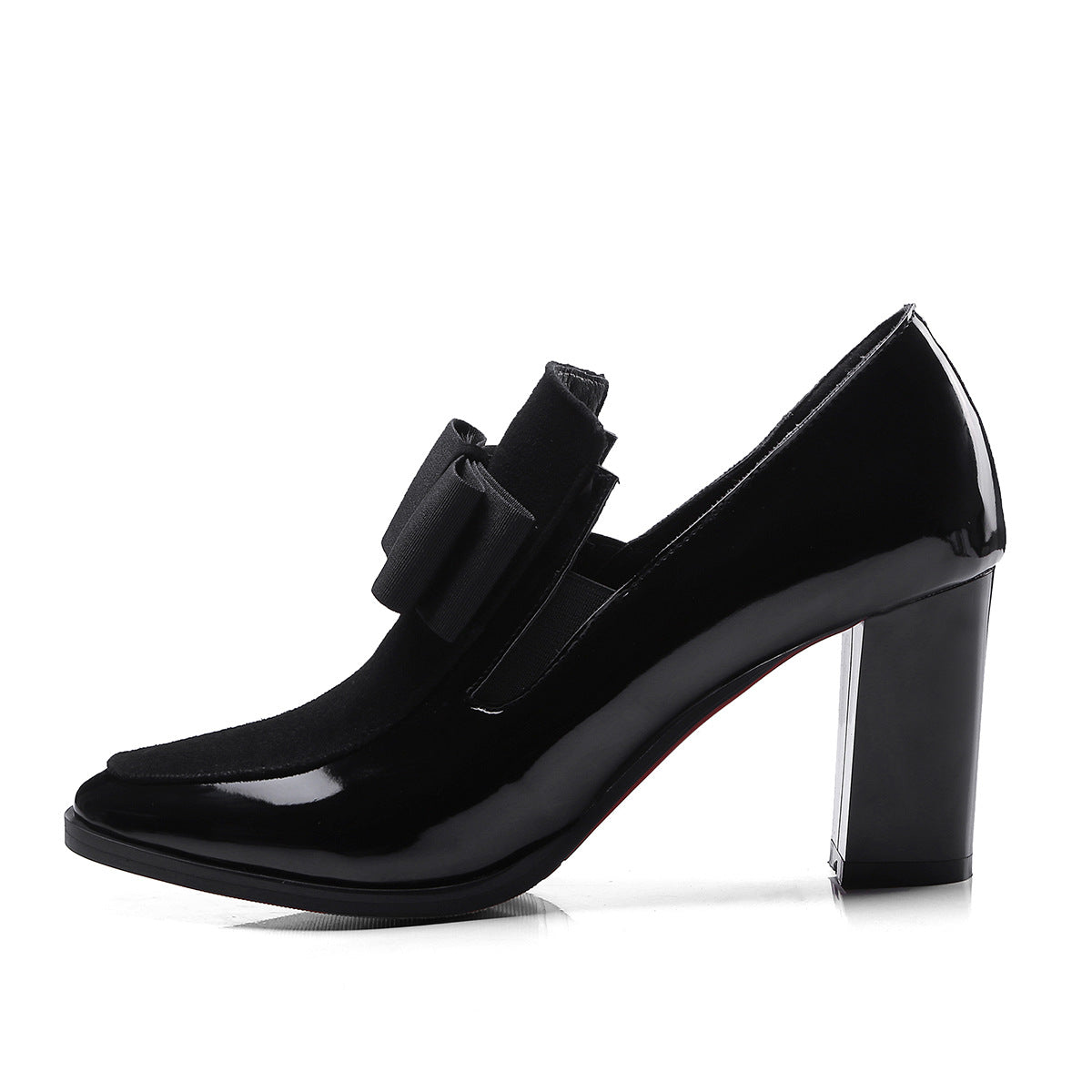 40-43 Lrge Size Shoes 2018 Spring New Single Shoes Thick Heel Women s Shoes