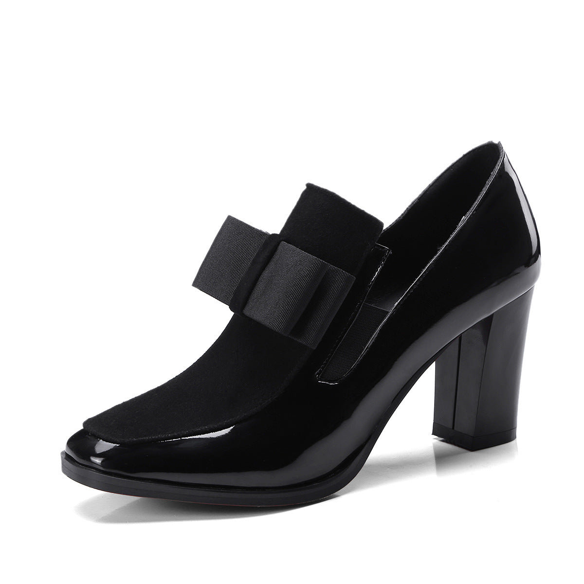 40-43 Lrge Size Shoes 2018 Spring New Single Shoes Thick Heel Women s Shoes