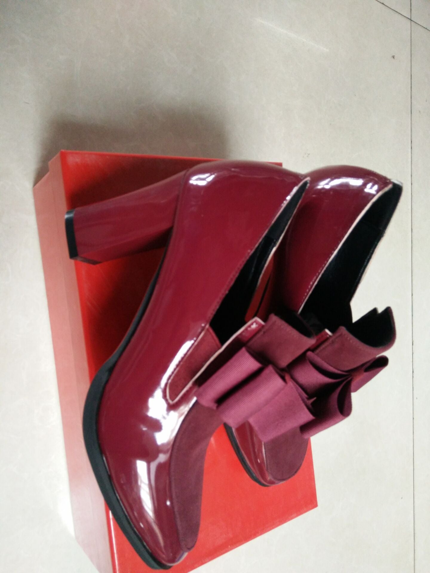 40-43 Lrge Size Shoes 2018 Spring New Single Shoes Thick Heel Women s Shoes