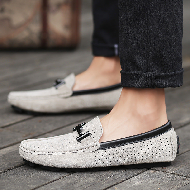 Men’s Breathable Loafers – Stylish Comfortable Leather Shoes Versatile Everyday Formal Casual Wear