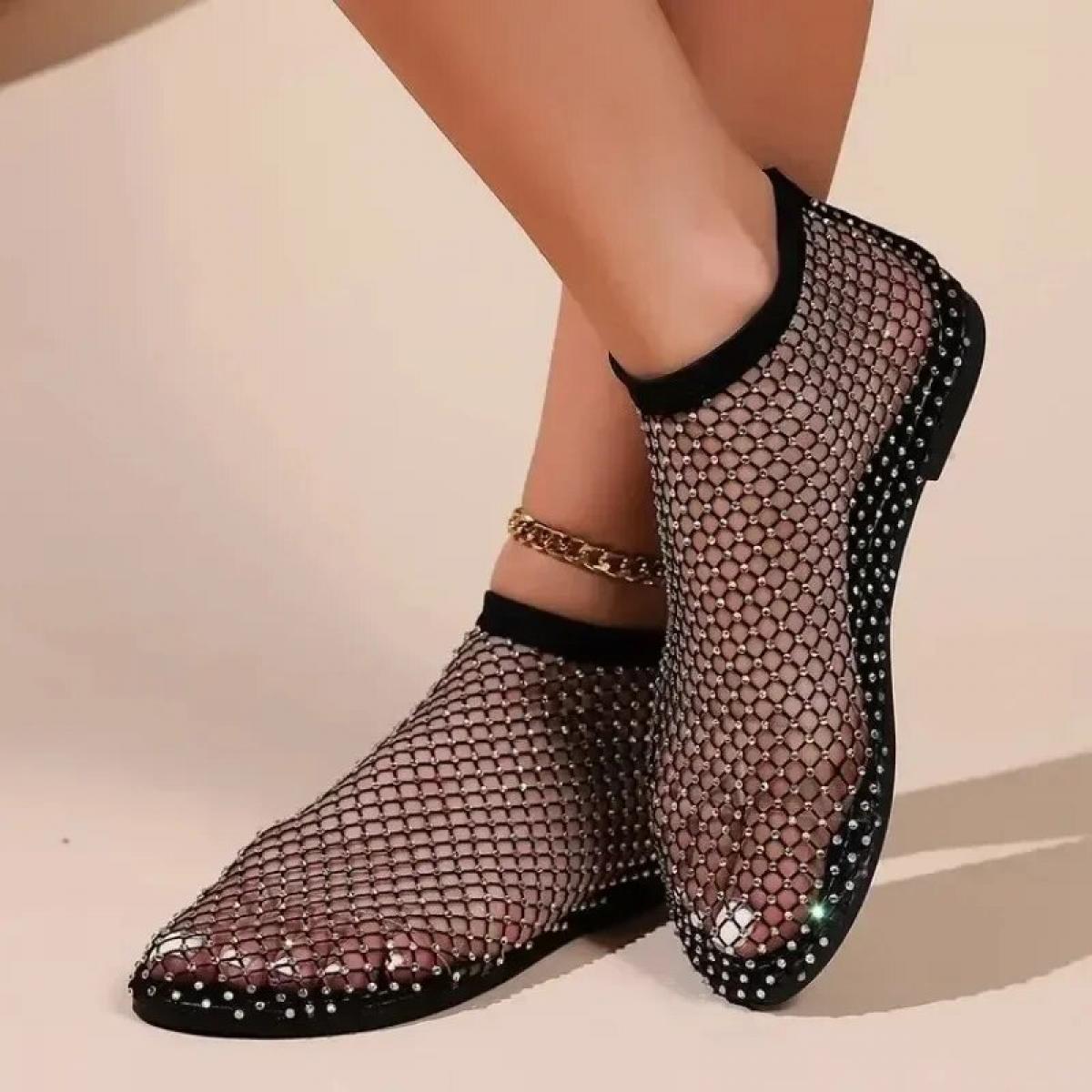 Bequem & Glänzend Damen-Ballerinas mit rutschfester Sohle – Lyra