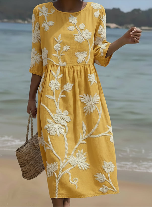 Laura™ | Vestido Floral Elegante
