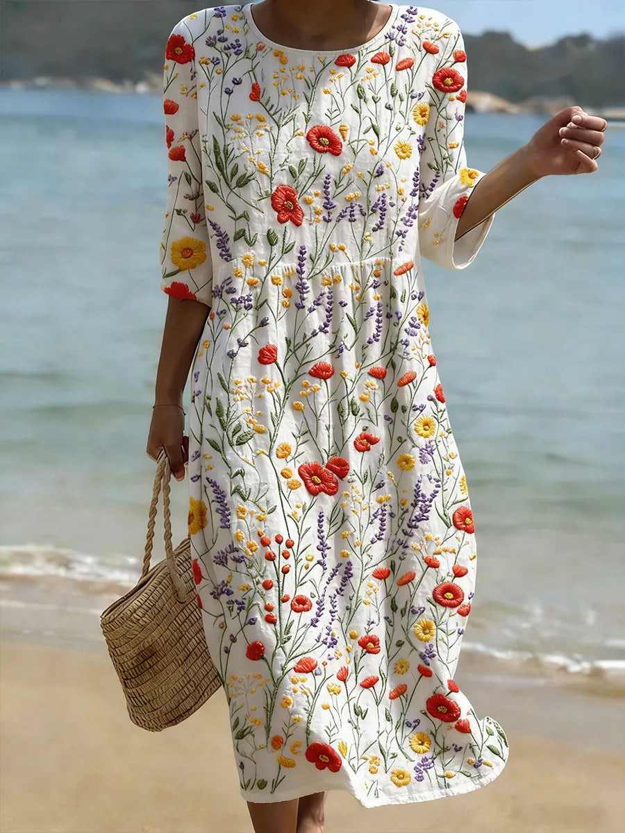 Nicole™ | Vestido Floral Elegante