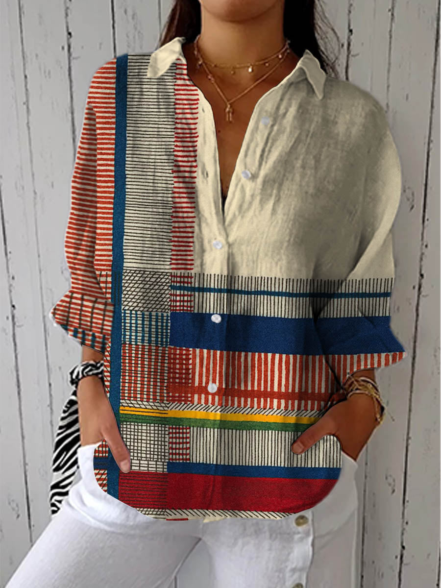Yasmin | Blouse with Artistic Pattern