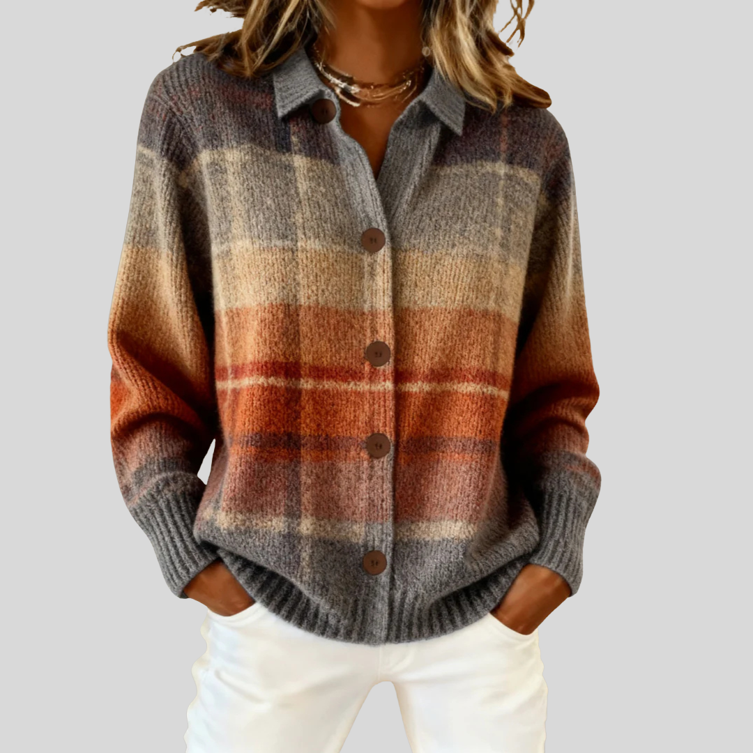 Marissa™ | Timeless Checkered Cardigan
