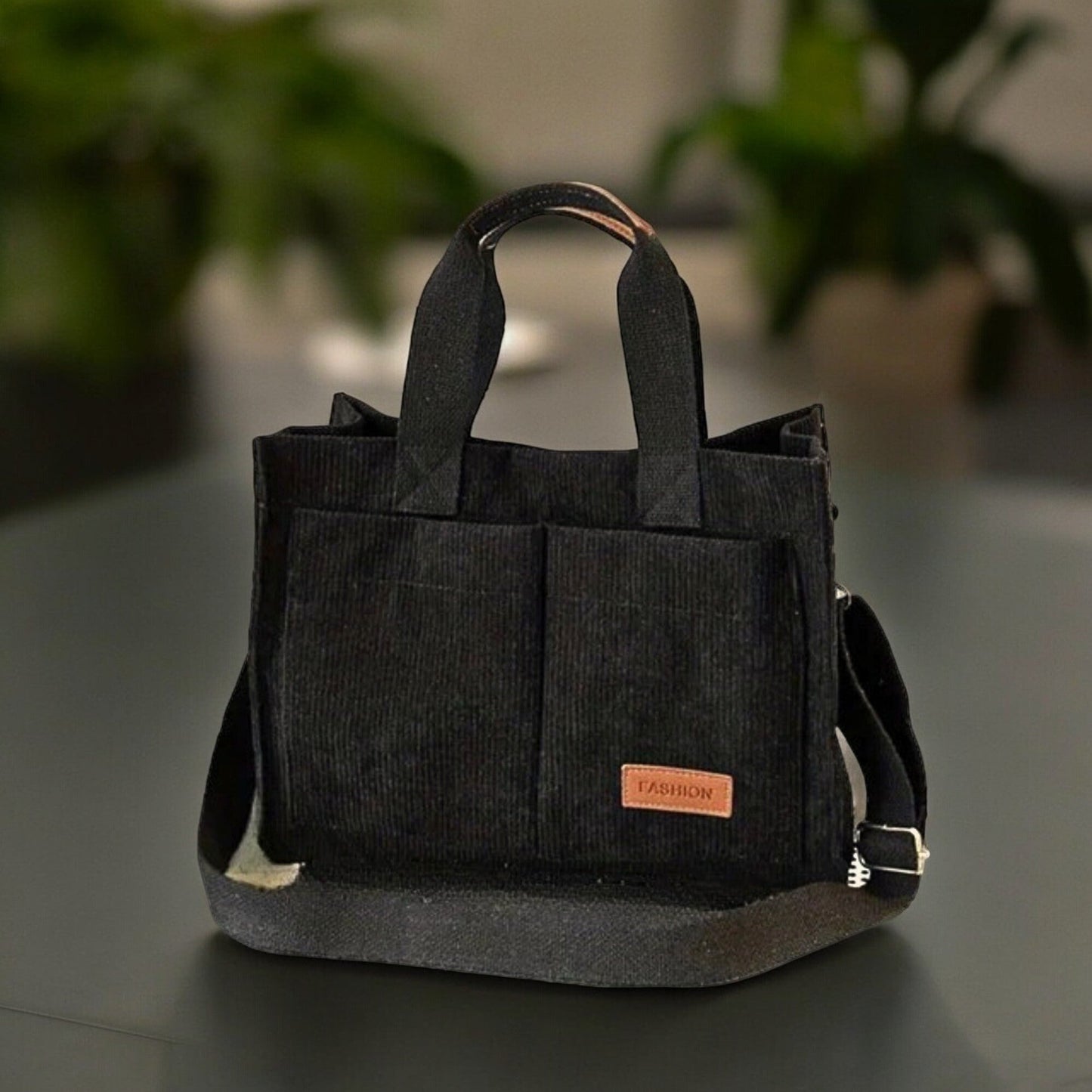 Corduroy Tote Bag (+ Free Travel Bag)