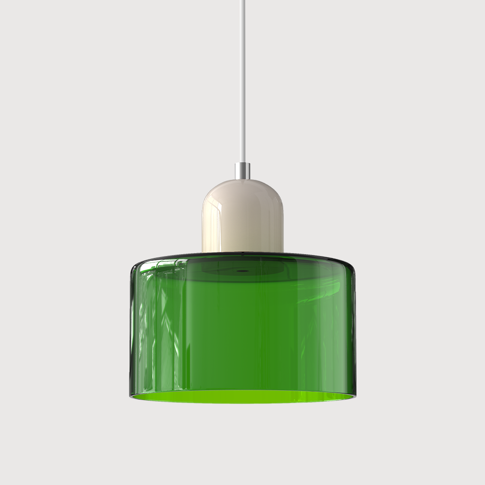 Bauhaus Kugelglas-Pendelleuchte | Zeitloses Design | Glas & Metall | E27 Fassung