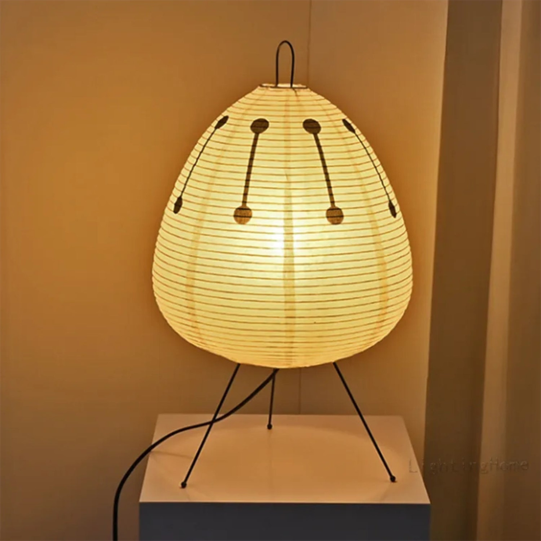 Tirva Hikari | Japandi Stehlampe aus Reispapier