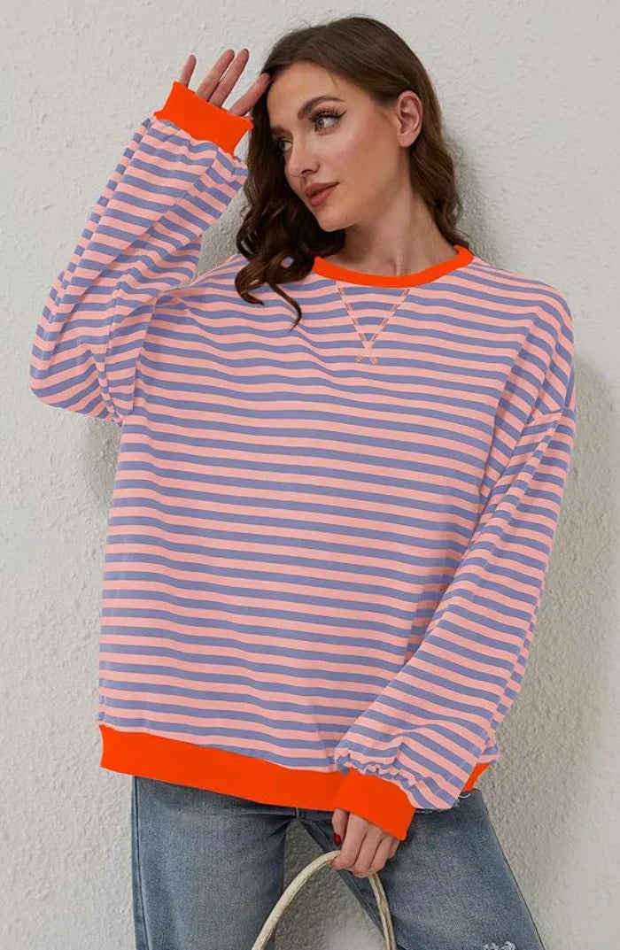 Colorful striped sweater for women | Perfect for everyday wear