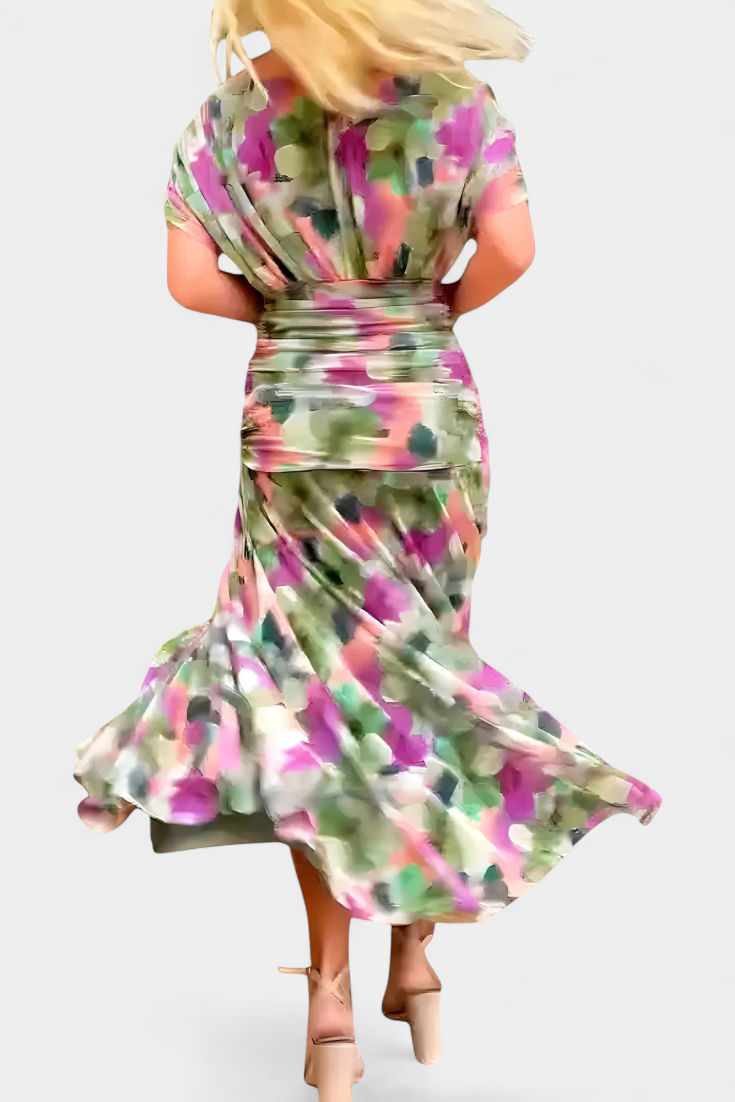 Rebeca Robe Élégante Femme – Style Soirée à Manches Transparentes
