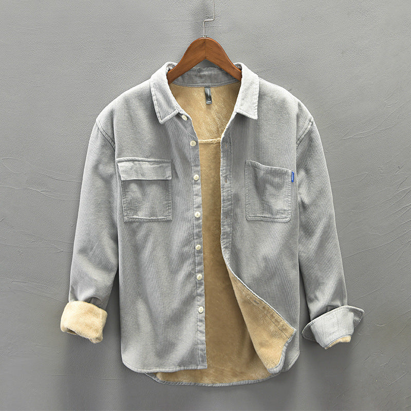 Vantam Suede Button Down
