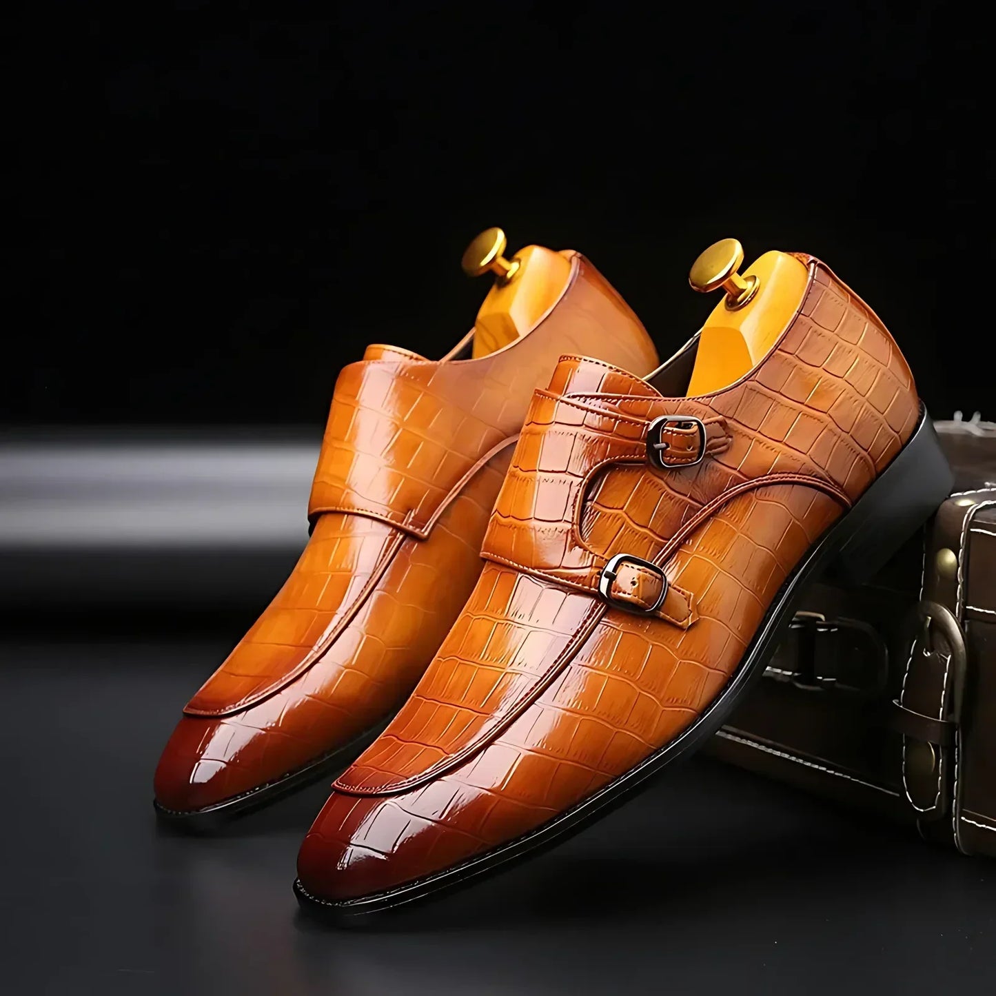 KrokSiluett® by skörten Sweden: Timeless Italian-Swedish Design with Crocodile-Grain Leather Detailing