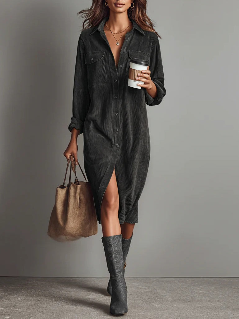 Adara - Soft-Touch Midi Dress