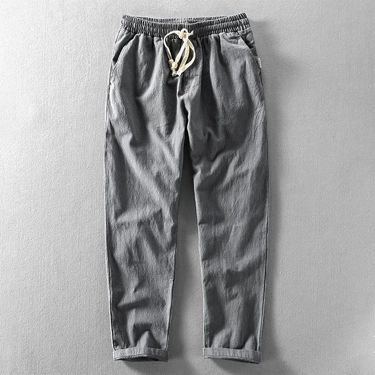 Vintage Japanse Losse Katoen Linnen Casual Broek