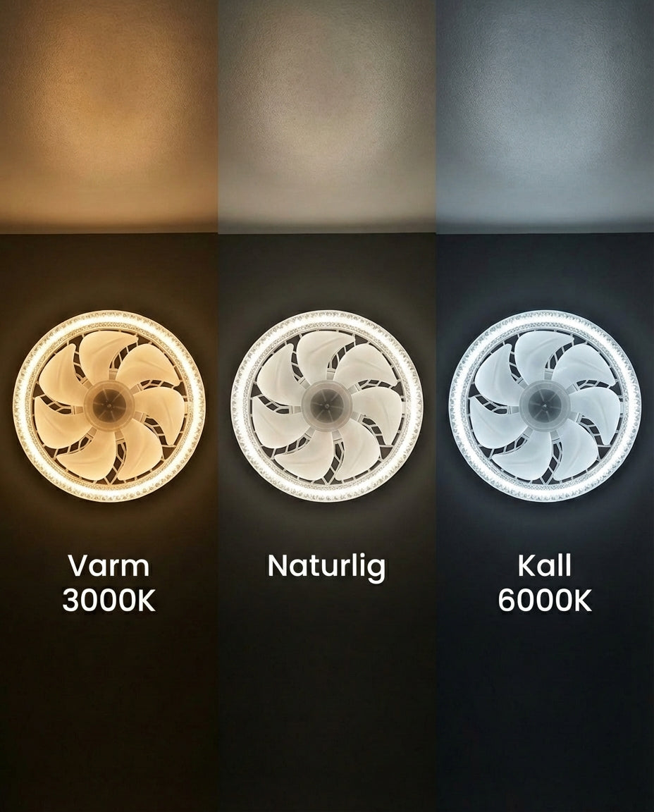 SilentBreeze AirGlow | 2-i-1 takfläkt och belysning