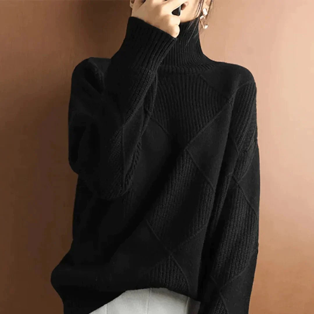 Marie Kaszmirowy sweter z golfem