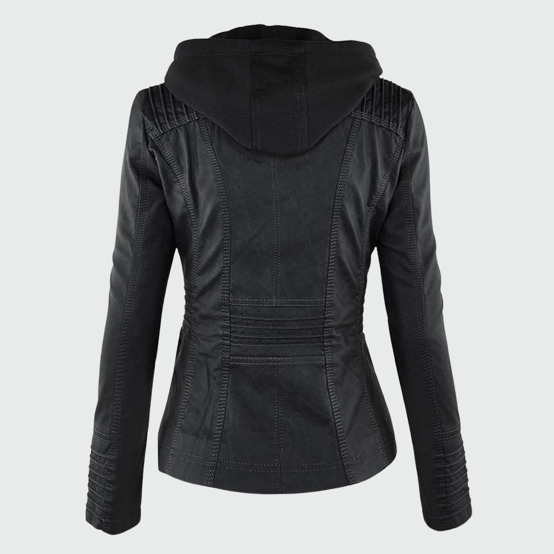 Monika | Robustní a Elegantní kožená bunda