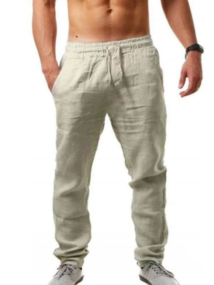 Vintage Koord Casual Katoen Linnen Broek