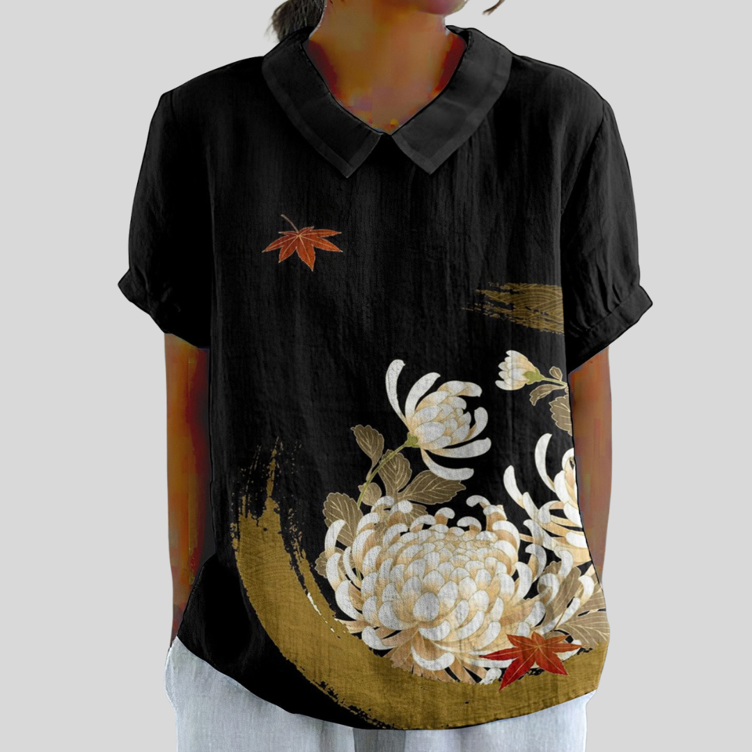 Vega | Blusa Artística Oriental Elegante