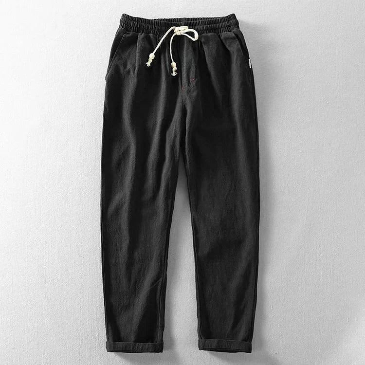 Vintage Japanse Losse Katoen Linnen Casual Broek