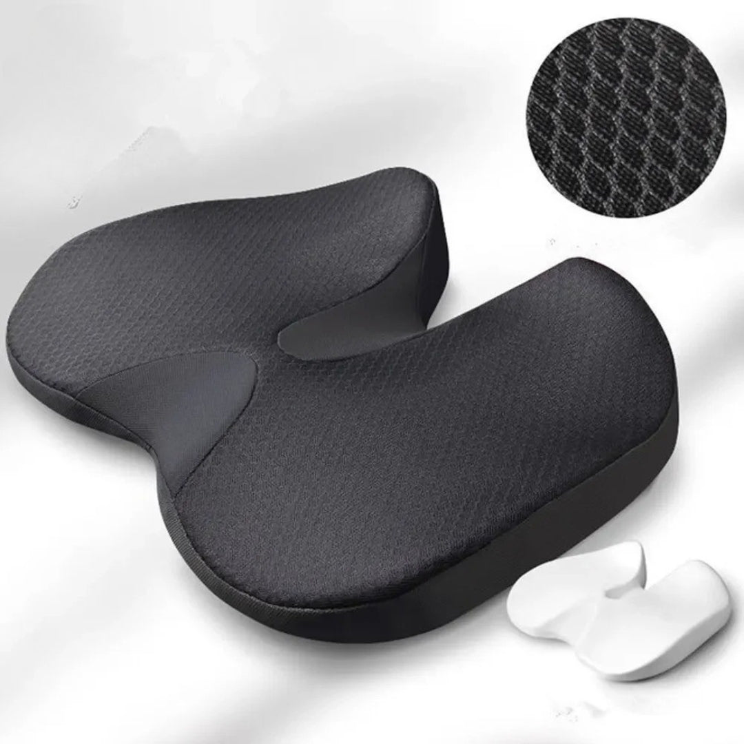 Ergonomisch Zitkussen Memory Foam Ademend Antislip Wasbaar Hoes Kantoor Auto Rolstoel 44x14cm | Restfield
