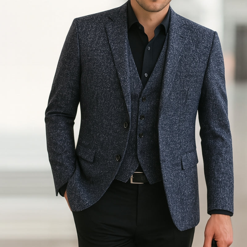 Men’s Slim Fit Long Sleeve Blazer for Office & Events