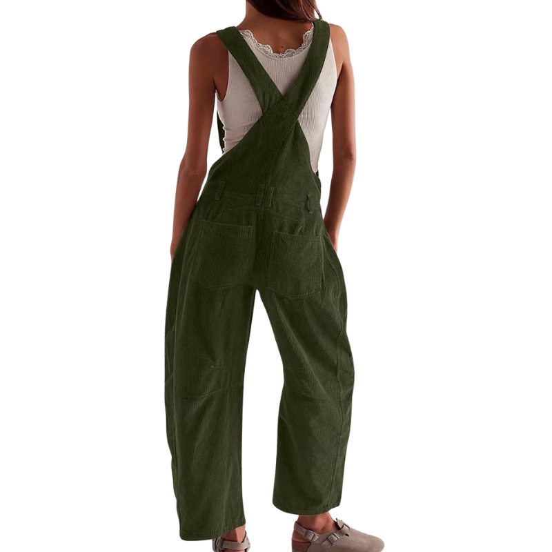 Women’s Corduroy Wide-Leg Dungarees