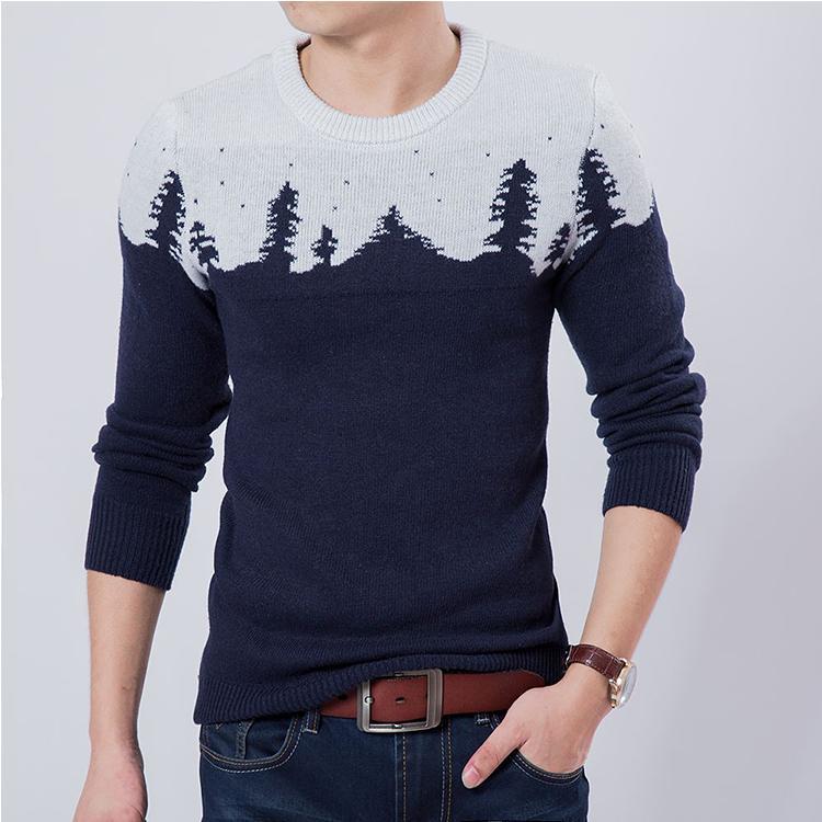 Men's autumn and winter base sweater top