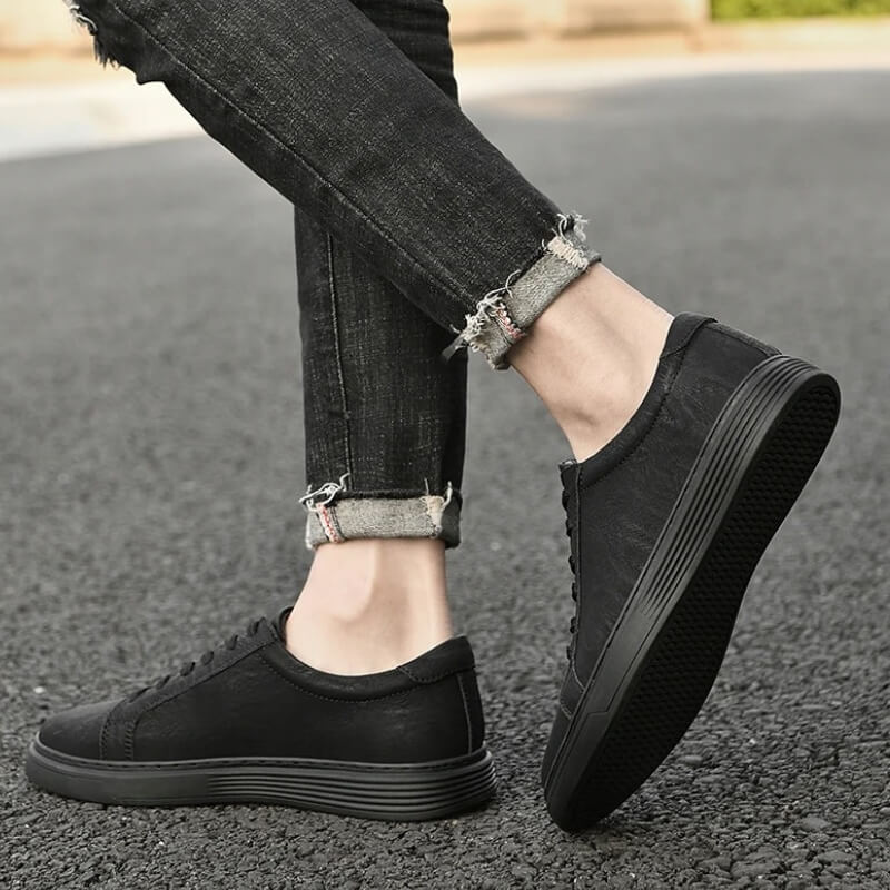 Milanoverdi Hand-Stitched Genuine Italian Leather Sneakers