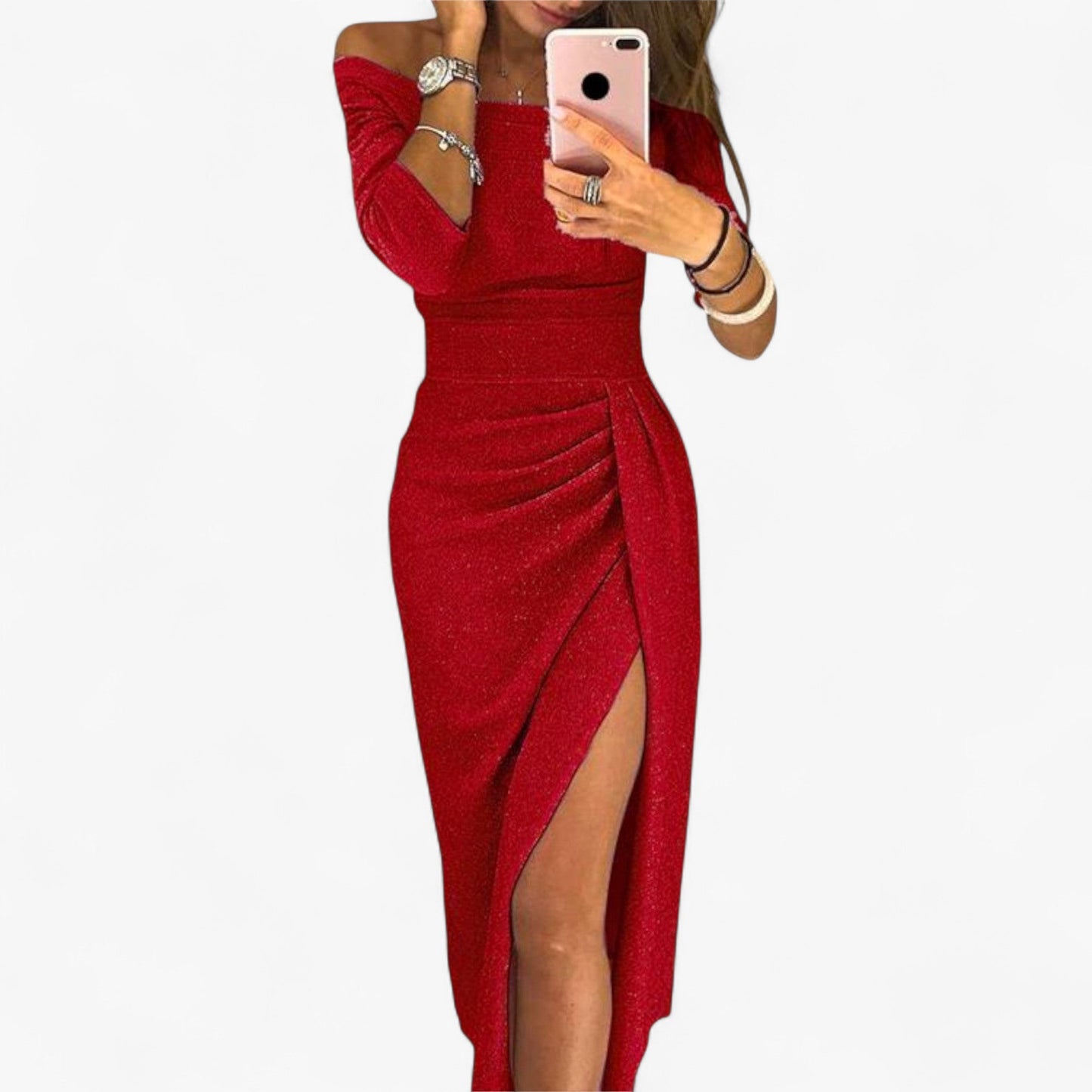 Alwinna Damen Kleid – Berührung Elegant Freizeit & Anlass