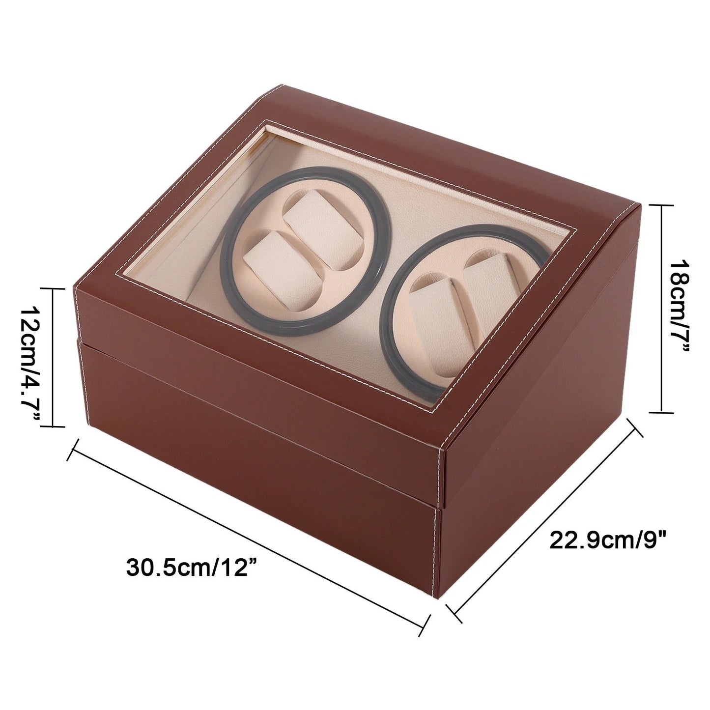 FörvarBillon® Quad - The Only Watch Winder with Ultra Silent (<5dB) Bi-Directional Japanese Motors | Designed by JesseVance Milan