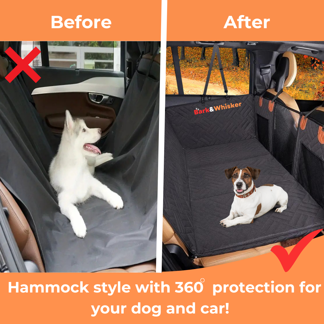 Bark Whisker - Premium Hard Bottom Dog Car Seat Protector
