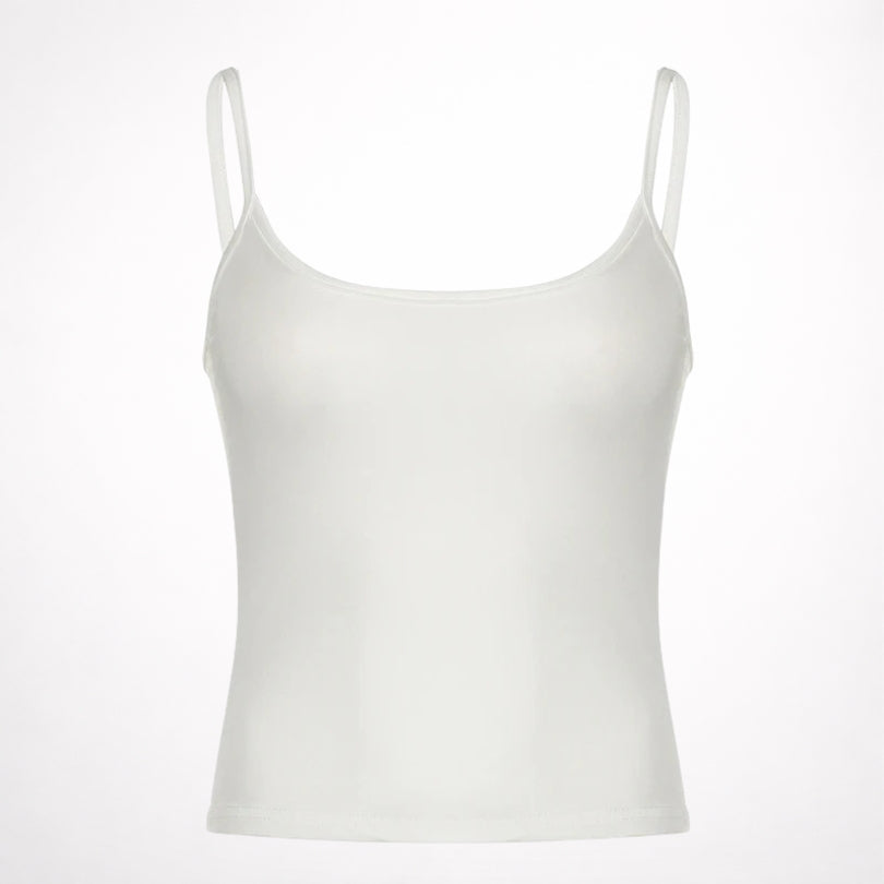 Top Cropped Alças Finas Minimal