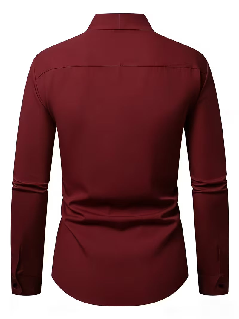 Duval Paris™ | Chemise à manches longues boutonnée